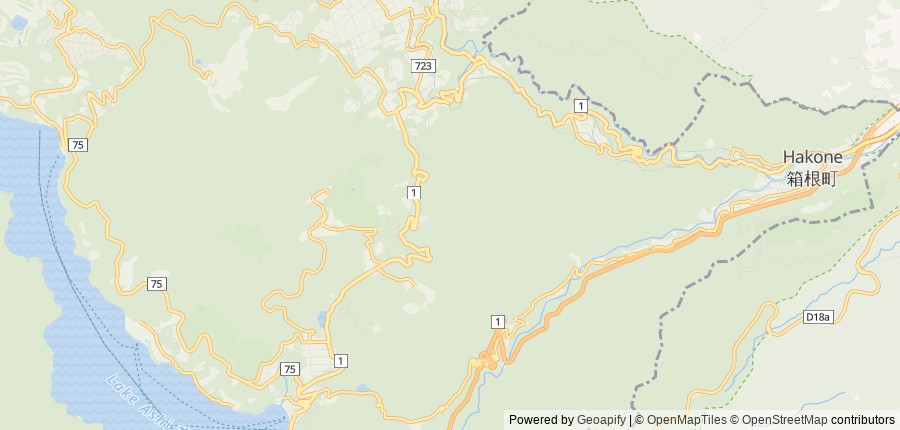 Lage-Übersicht — Hakone, Japan
