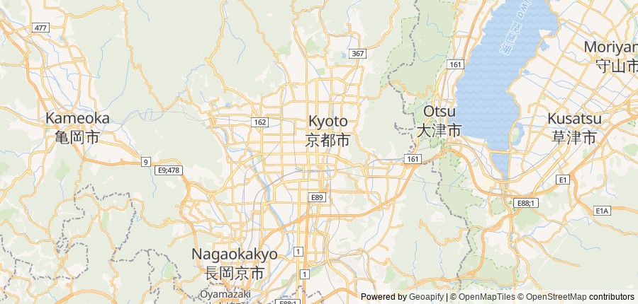 Lage-Übersicht — Kyoto, Japan